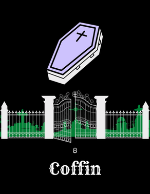 Learning Lenormand- Card #8, Coffin