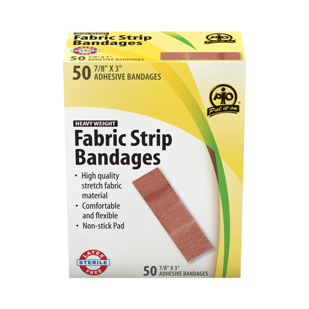 Fabric Strip Bandage, 7.5 x 2.2cm, 50/Box