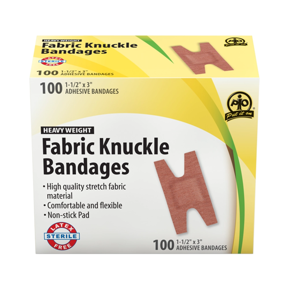 Fabric Knuckle Bandage, 7.5 x 3.75cm, 100/Box