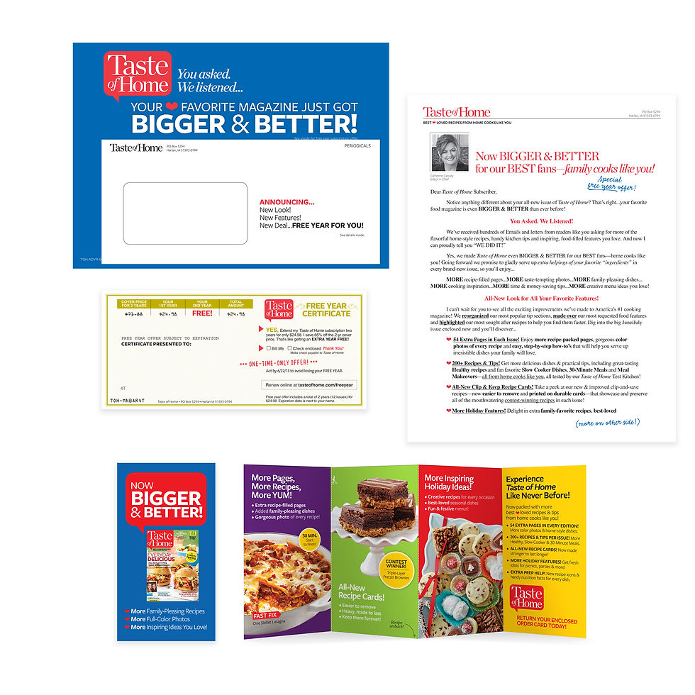 TOH Relaunch 2013 Direct Mail Package
