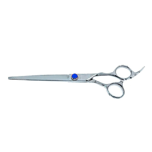 7" Chameleon Hair Stylist Scissors with a blue screw