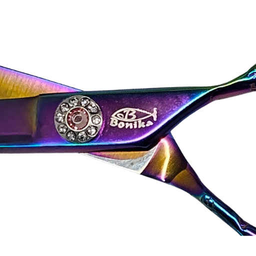 Pivot point of the Pink Magenta Hair Stylist Scissors