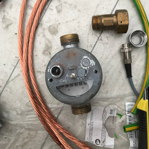 The water gauge becomes a face and copper cable becomes hair