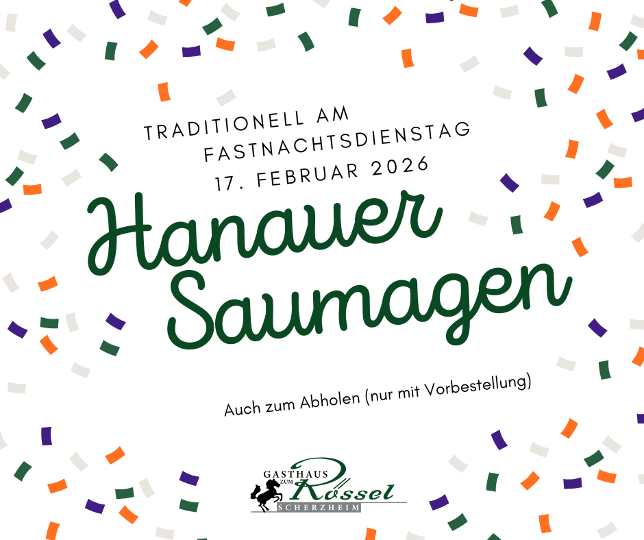 Traditionell am Fastnachtsdienstag