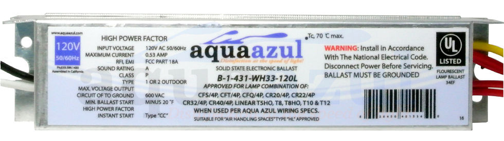 Ballast B-1-431-WH33-120L