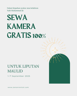 Spesial Maulid 2025 – Sewa Kamera Gratis 100%