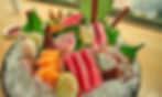 colourful sushi plate