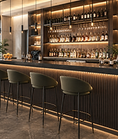 Agencement de bar professionnel sur mesure