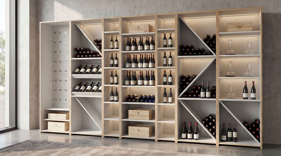 Miniature : Meuble d'exposition haut vins 1