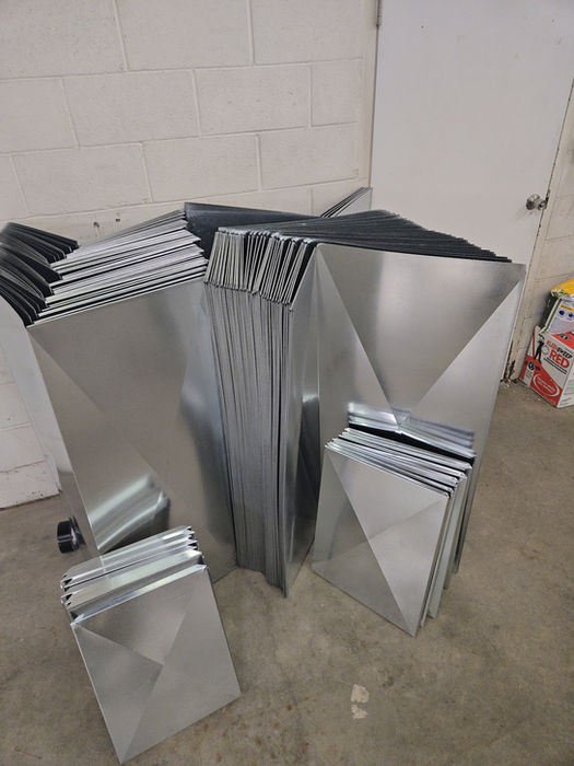 HVAC metal panels