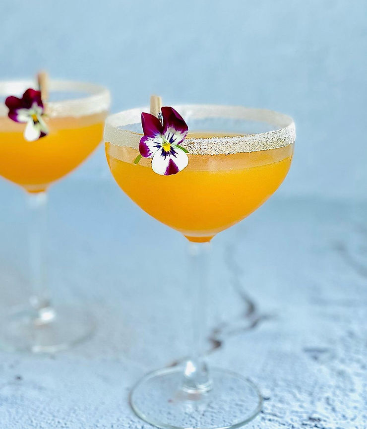 Margarita cocktail met verse papaya van Claudine Drinks