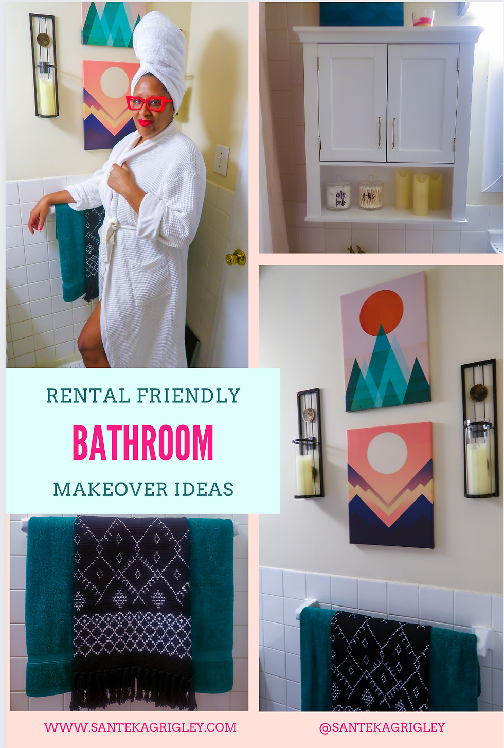 Renter-friendly bathroom makeover ideas