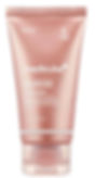 Rose gold tube labeled "Medicube Collagen Night Wrapping Mask." Highlights collagen, ceramide for firm skin. Elegant, minimal design.