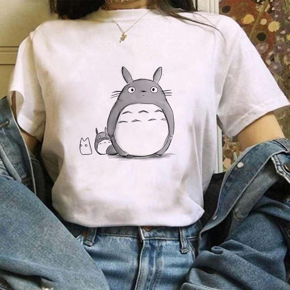 Miniatura: Camiseta feminina, estampa fofa e divertida.