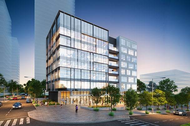 3D render of a new office building