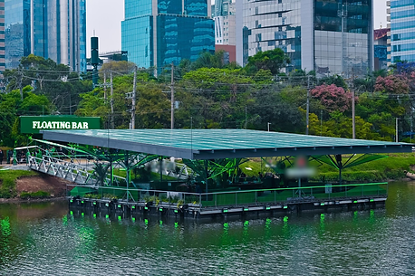 Floating Bar on the Pinheiros River