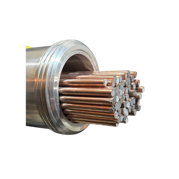 Open TIG rod storage tube with welding rods sticking out, showing secure aluminum build