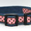 Thumbnail: Small Dog Collar - Vintage Pink & Choc Spots