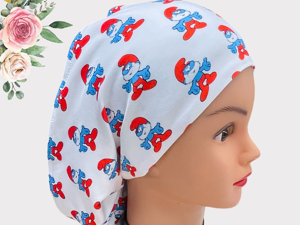 smurf euro scrub cap