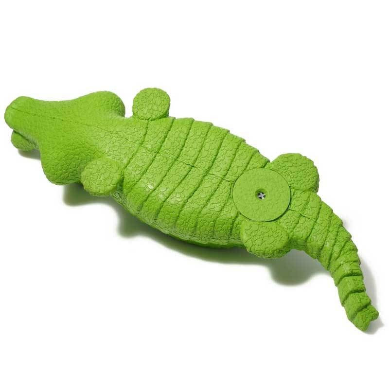 Thumbnail: Natural Rubber Crocodile Shaped Aggressive Chewers Dog Toy DTYJ22011