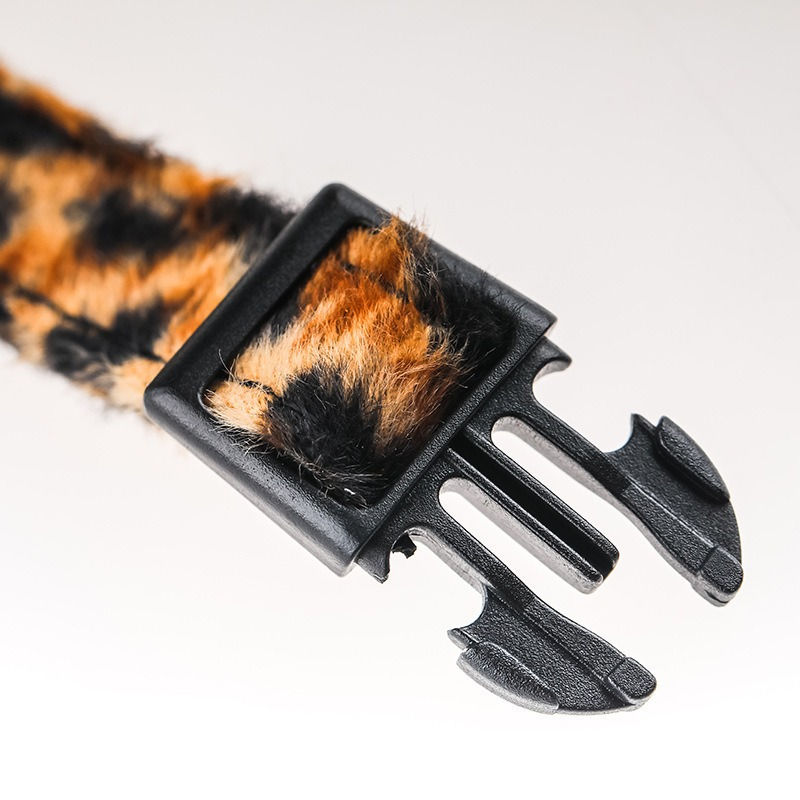 Thumbnail: Party Outdoor Leopard Fur Dog Collar and Leash DLCT22027