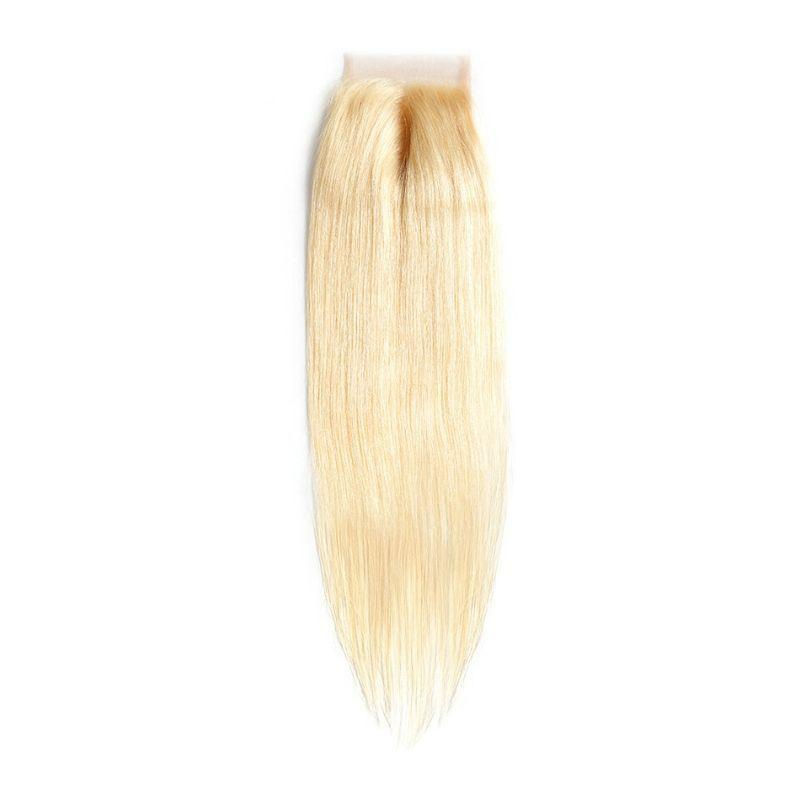613 Blonde Silky Straight Closure