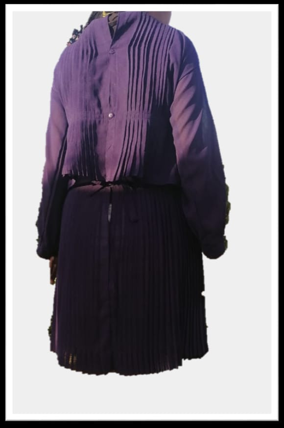 Miniatura: TRAJE MAZAHUA COLOR MORADO