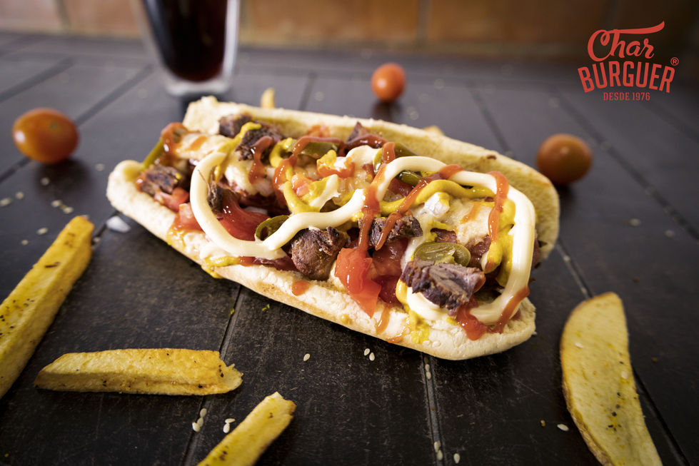 Hot dog arrachera