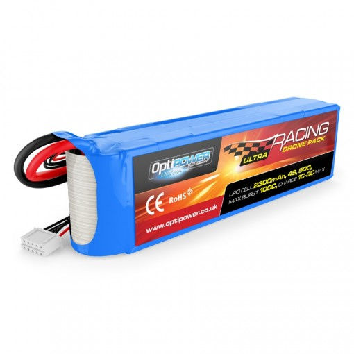 Optipower Ultra Racing Drone Pack 2300mAh 4S 14.8V 50C (XT60)