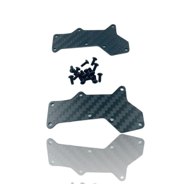 HB D8 World Spec Graphite Front A-Arm Stiffeners 1.5mm