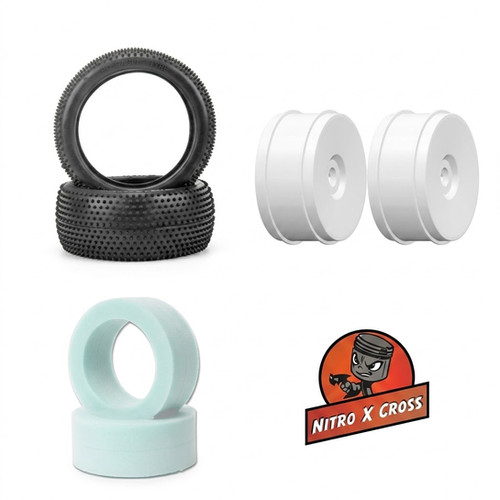 Astro Ridge Pin 1/8th Dry Combo Set (4) - White | Evolution Models RC