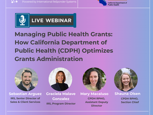 Webinar Recap: GrantReady Team and CDPH Highlight Modern Grants Management Success