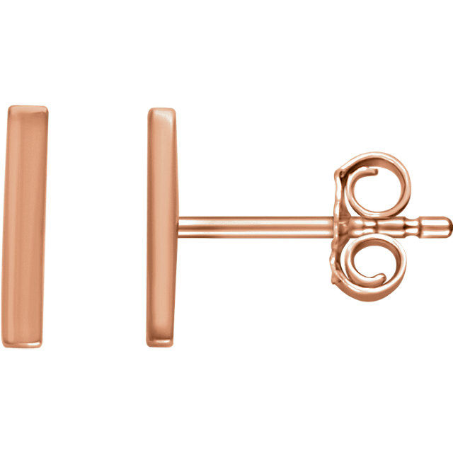 Thumbnail: 14K Bar Earring