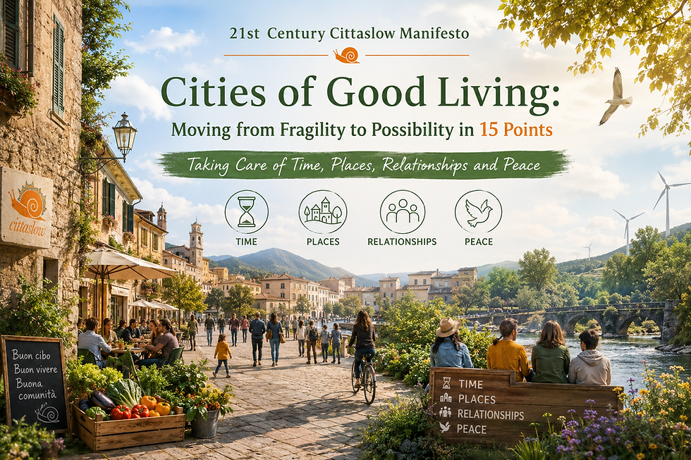 A New Vision for a New Century: Cittaslow Presents Its 21st Century Manifesto