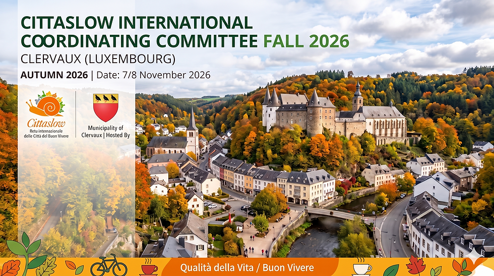 Cittaslow International Coordinating Committee Fall 2026