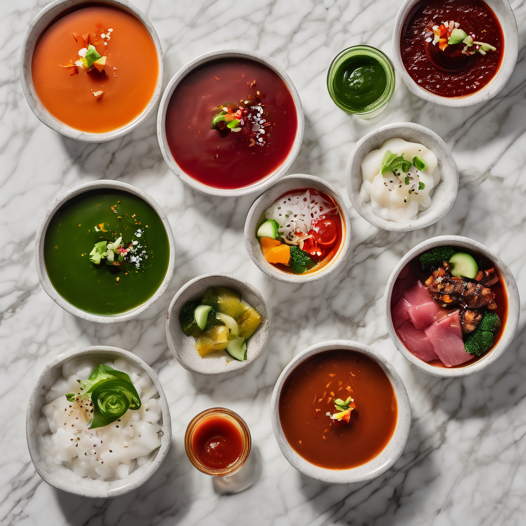 Arranged Food and Objects