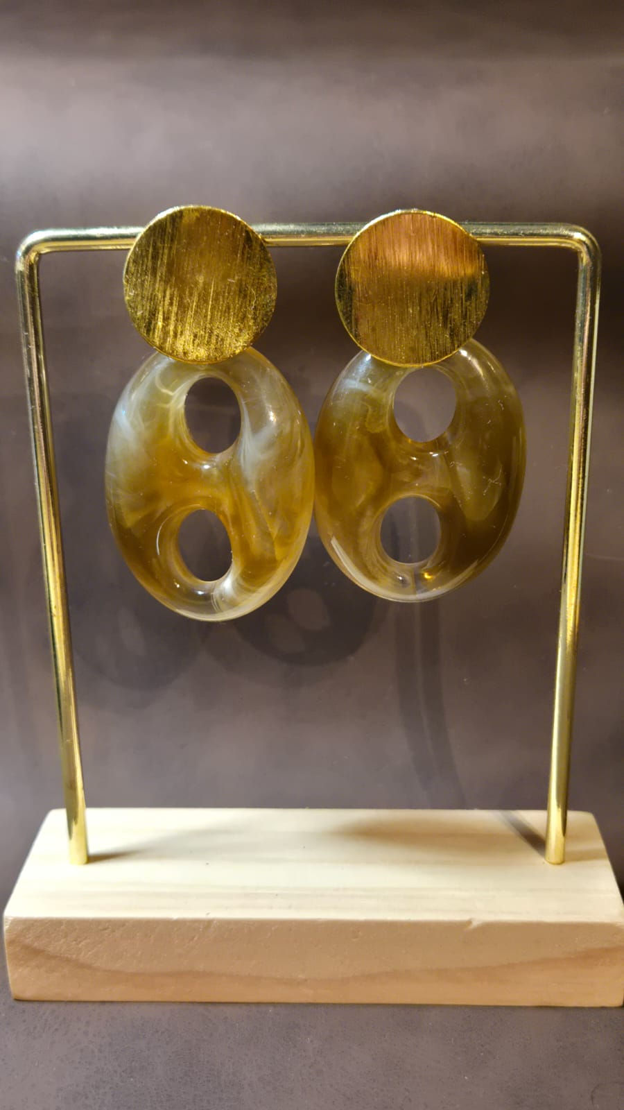 Miniature : Boucles d'oreilles Moka