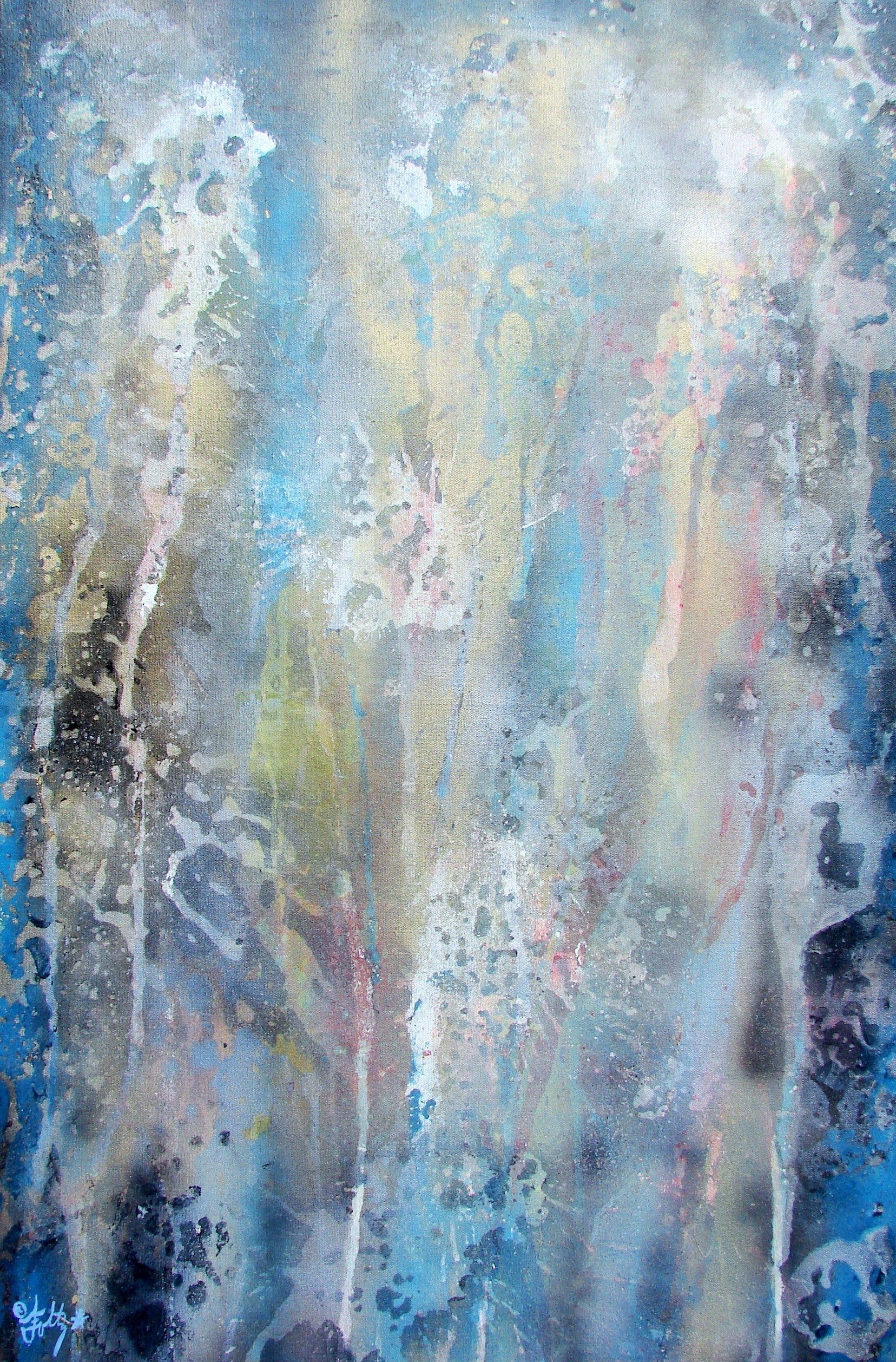 FOLTZ Art ORIGINAL Abstract PAINTING "CLIMAX" by Artist Mark A FOLTZ