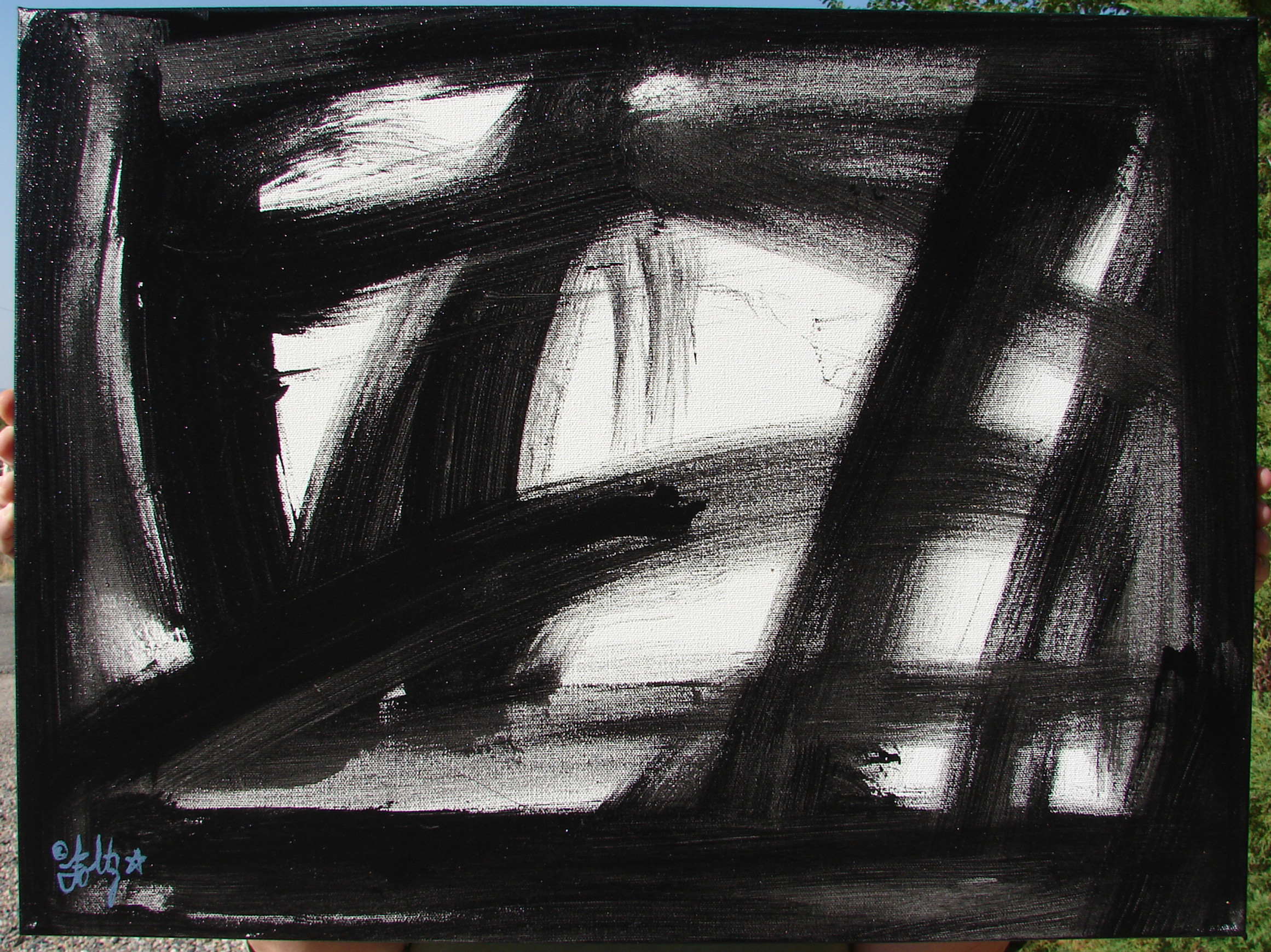 FOLTZ Art ORIGINAL Abstract PAINTING "DELIVERNCE" by Artist Mark A FOLTZ