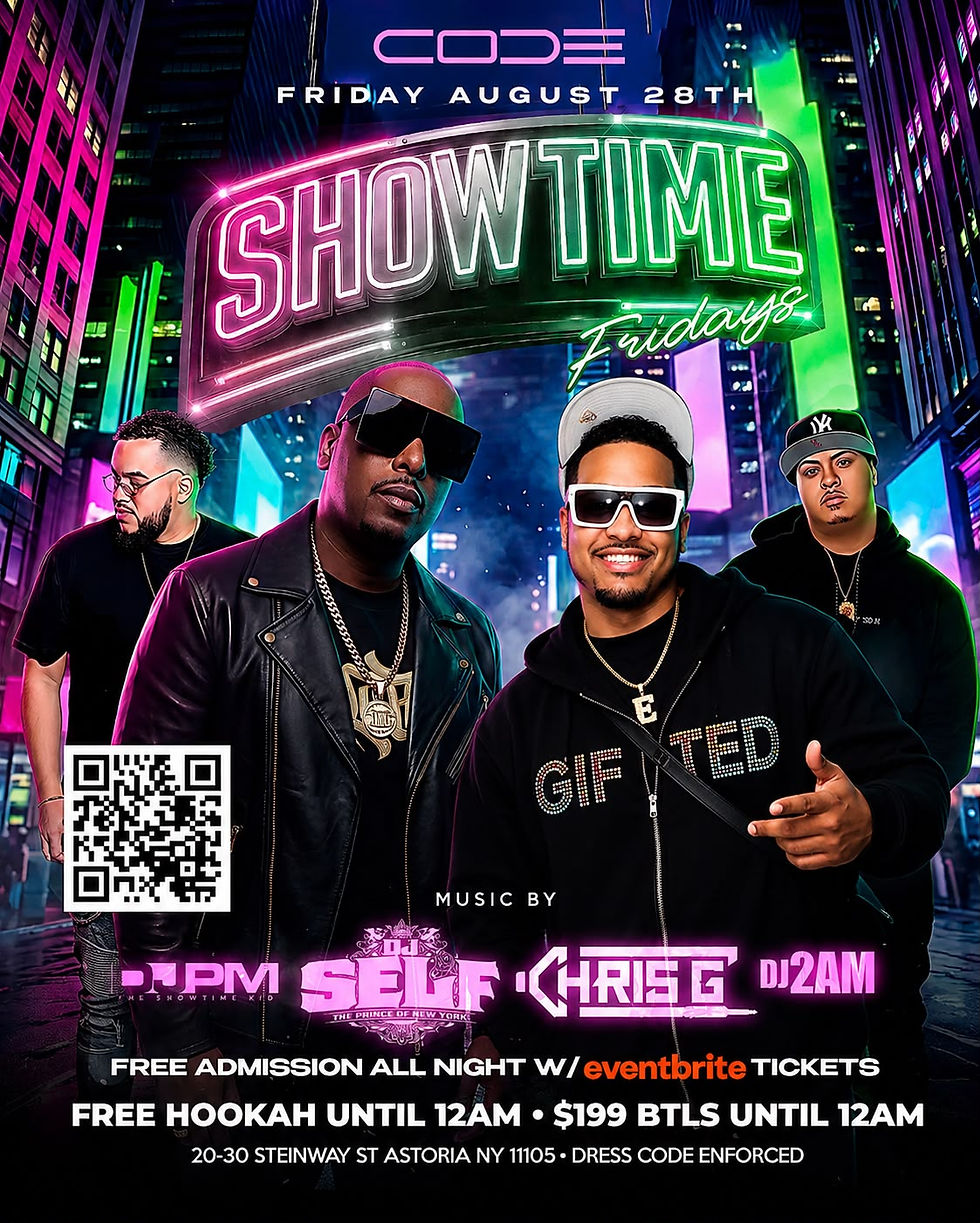 Showtime Fridays at CODE Astoria FT. DJ SELF