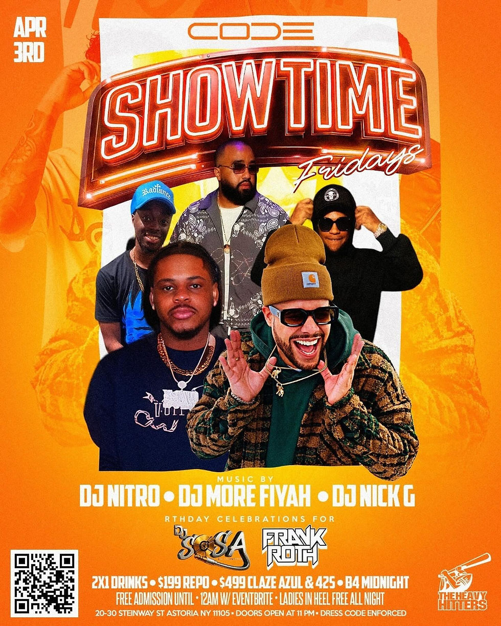 Showtime Fridays at CODE Astoria