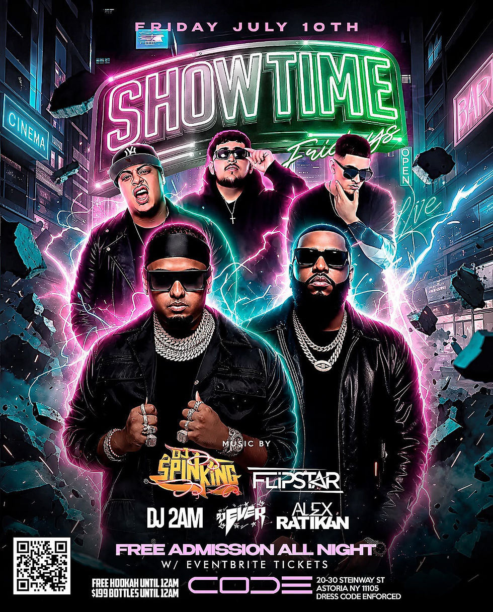 Showtime Fridays at CODE Astoria