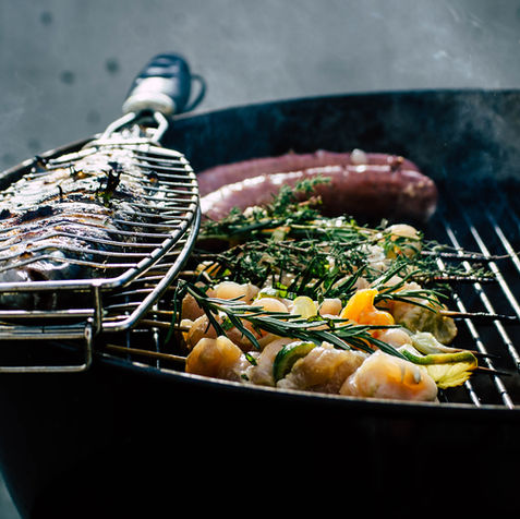 Gegrillte Mahlzeit