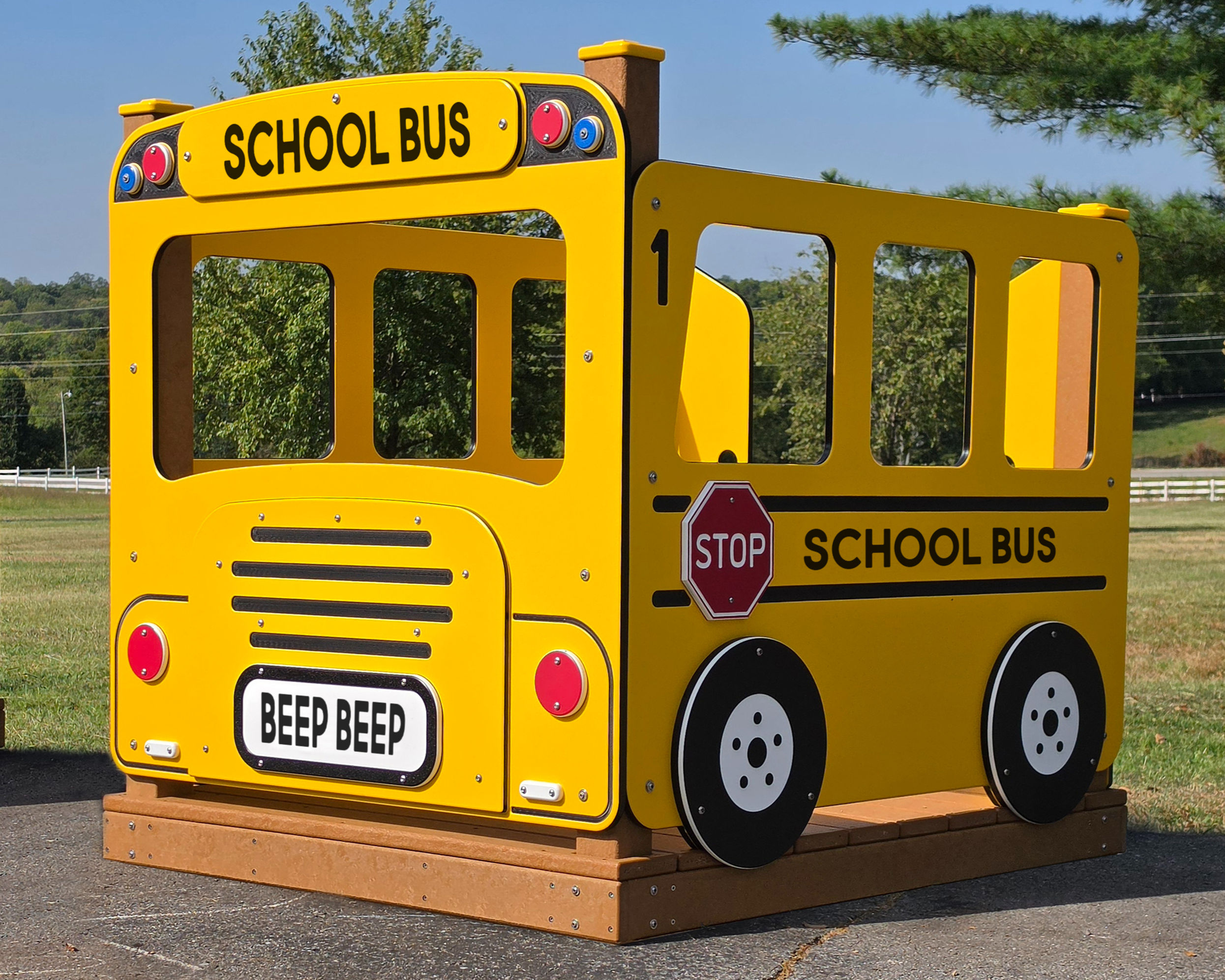 Beep Beep School Bus with Deck