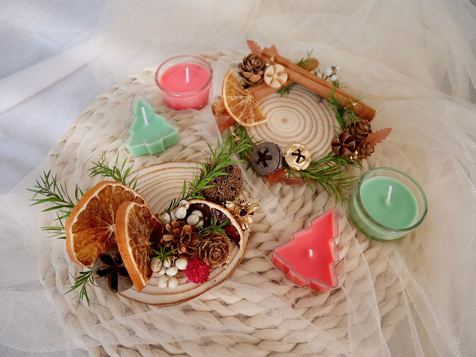 Thumbnail: Christmas Candle Holder Gift Set