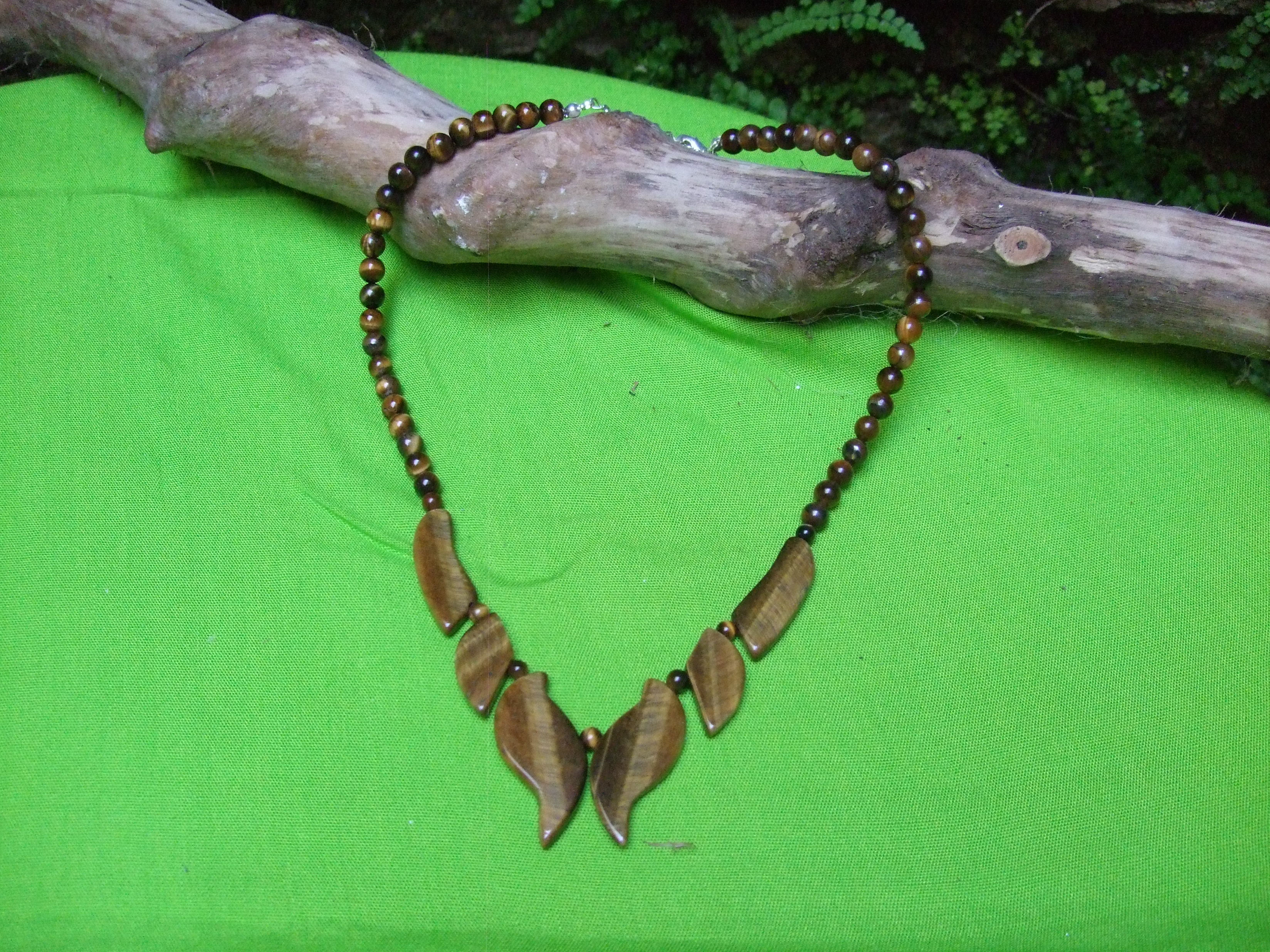 Collier Pierre Roulée Oeil de Tigre