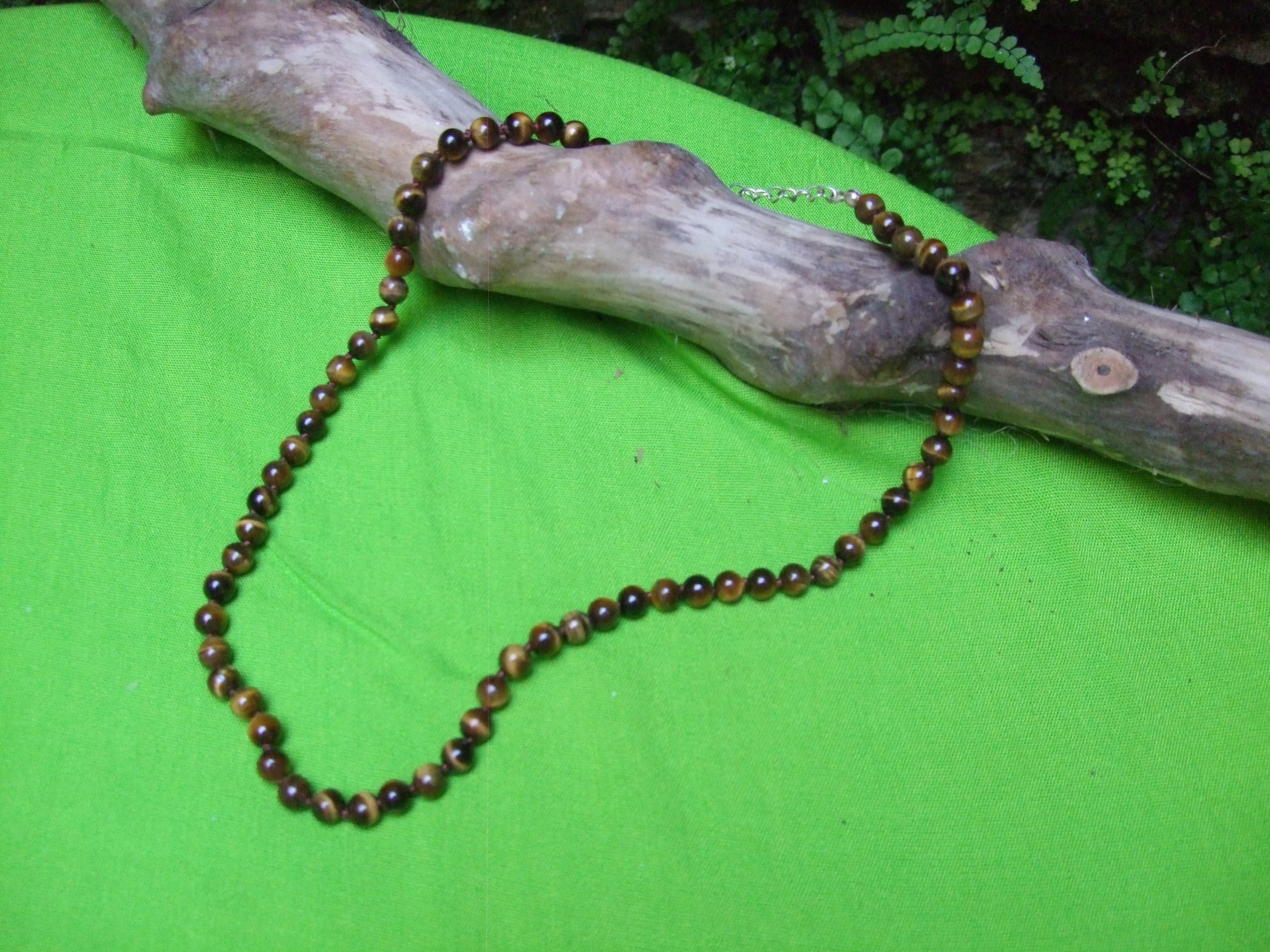 Collier Pierre Roulée Oeil de Tigre