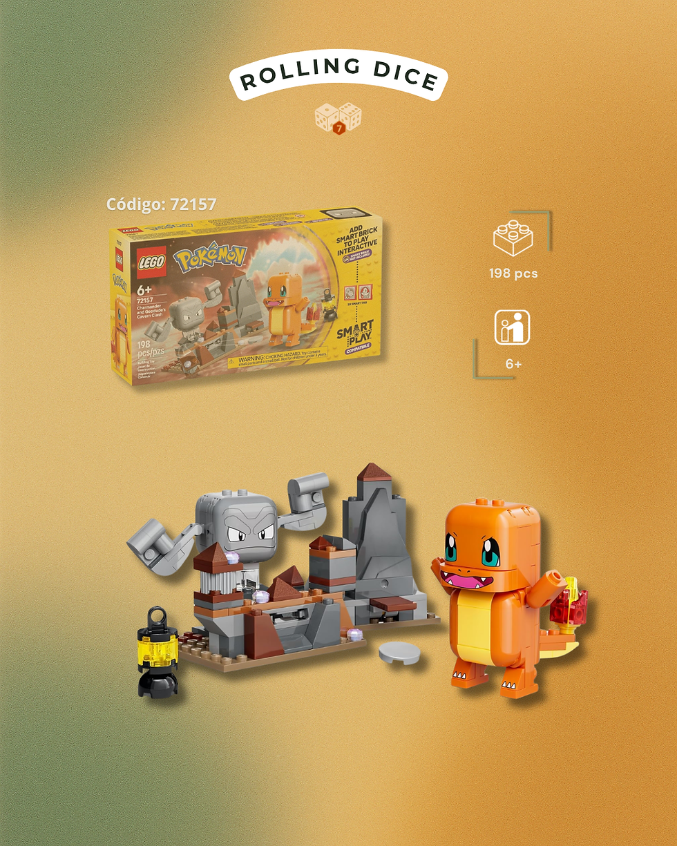LEGO SMART Play: Duelo en la Caverna de Charmander y Geodude - 72157
