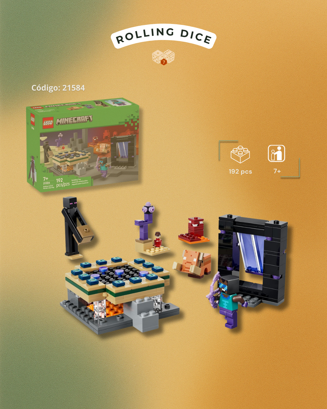 LEGO Viaje por el Nether y el Portal del End - 21584