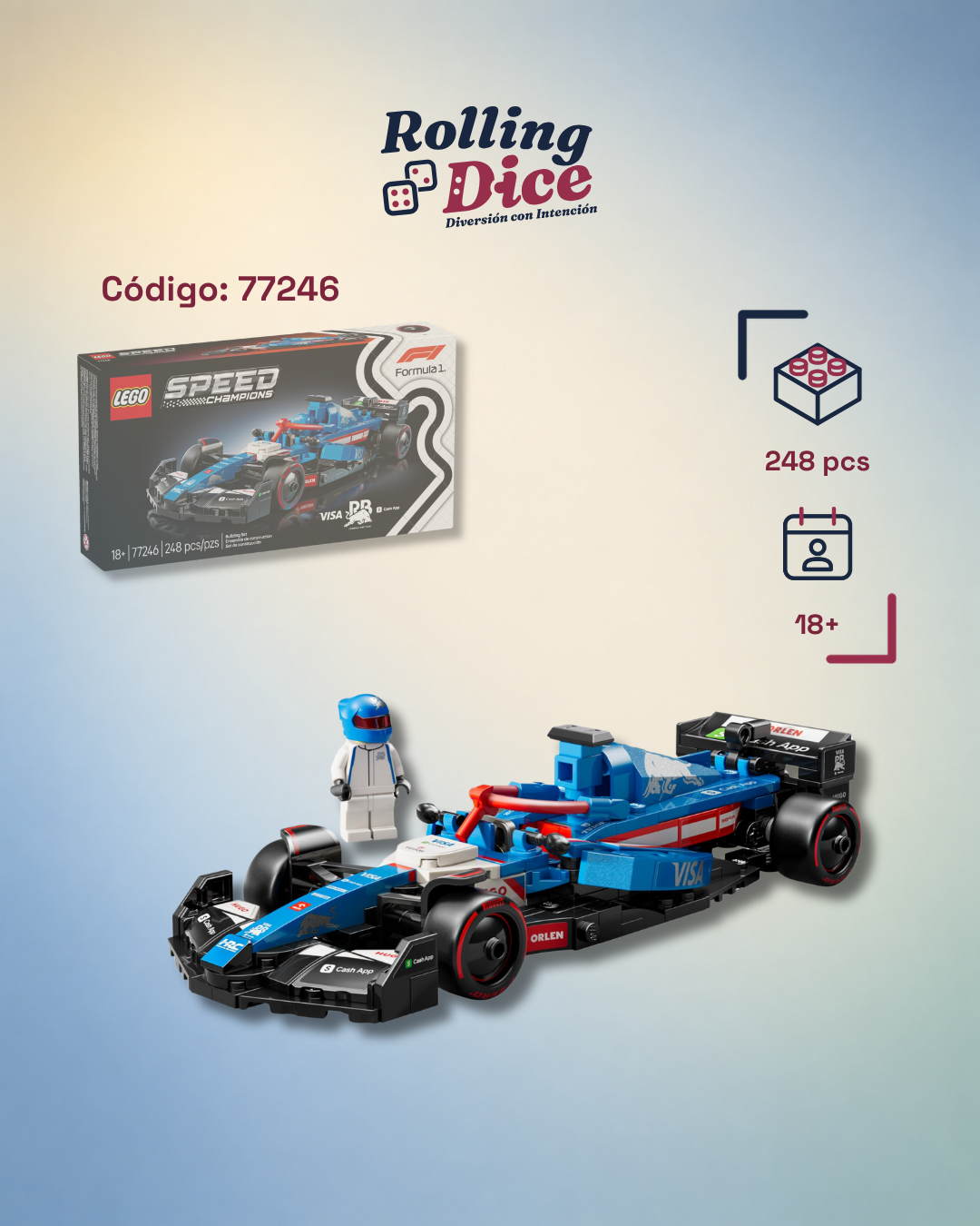 LEGO VISA Cash App RB VCARB 01 F1 Team 77246 en Costa Rica